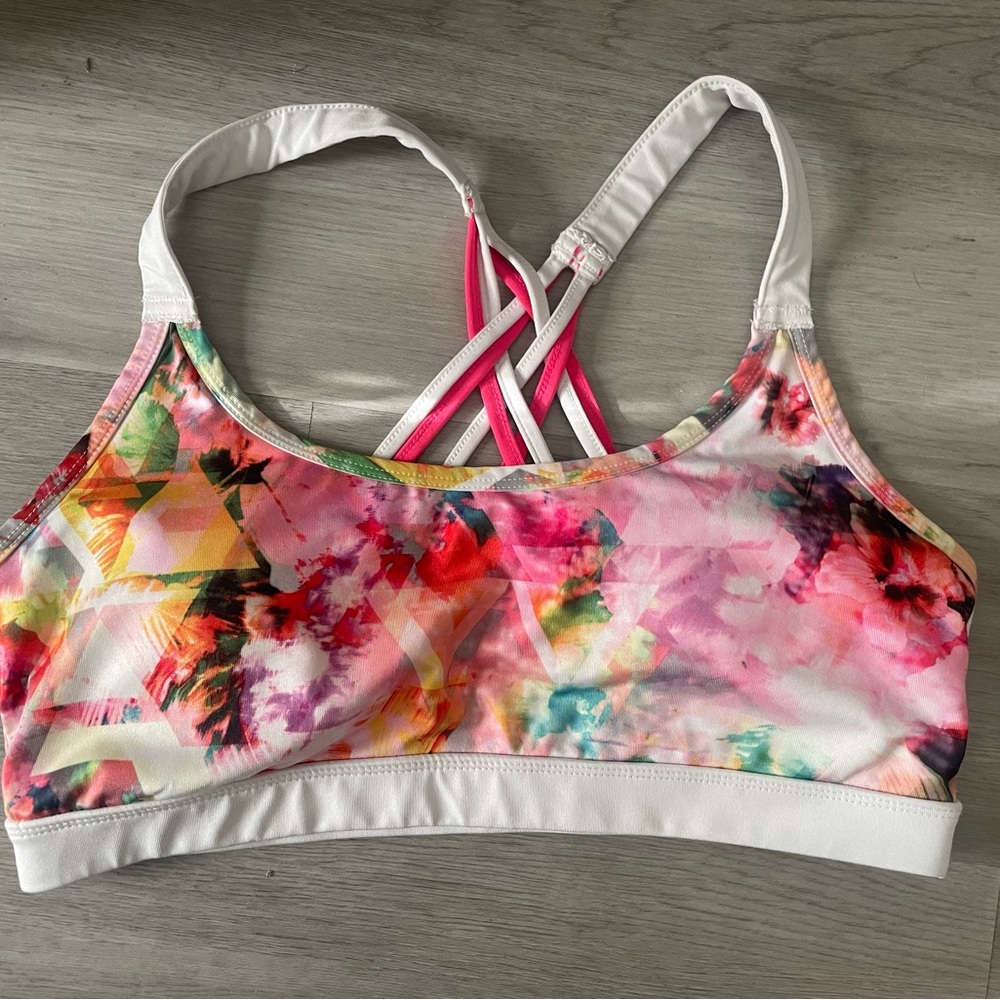 RBX Multicolor Crisscross Sports Bra